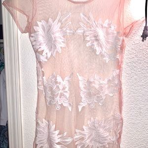 Sheer Floor Length Dress